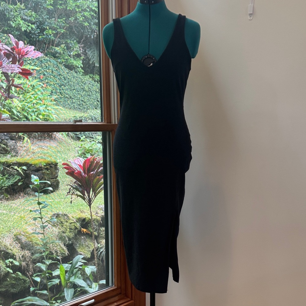 Beyond Yoga Black Midi Dress